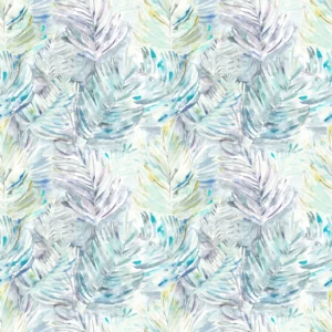 multicolour botanical cotton fabric from Voyage Maison