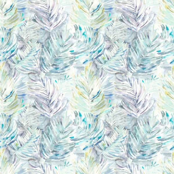 multicolour botanical cotton fabric from Voyage Maison