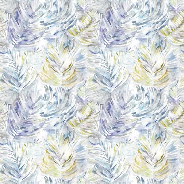 Equador Fabric - Clementine by multicolour botanical cotton fabric from Voyage Maison