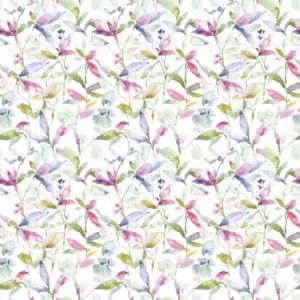 multicolour botanical cotton fabric from Voyage Maison