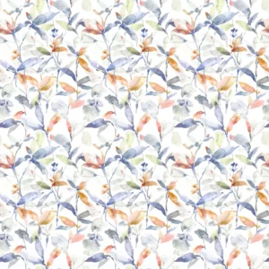 multicolour botanical cotton fabric from Voyage Maison