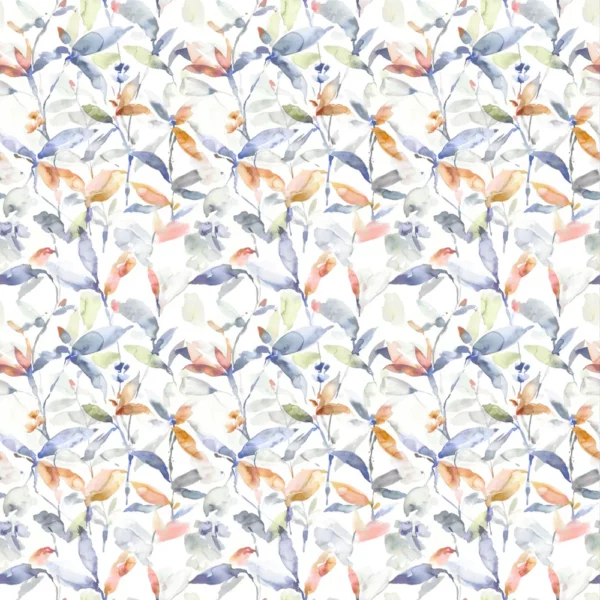 multicolour botanical cotton fabric from Voyage Maison