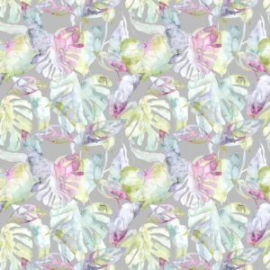 multicolour botanical cotton fabric from Voyage Maison