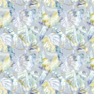 multicolour botanical cotton fabric from Voyage Maison