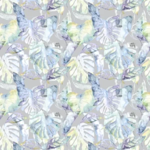multicolour botanical cotton fabric from Voyage Maison