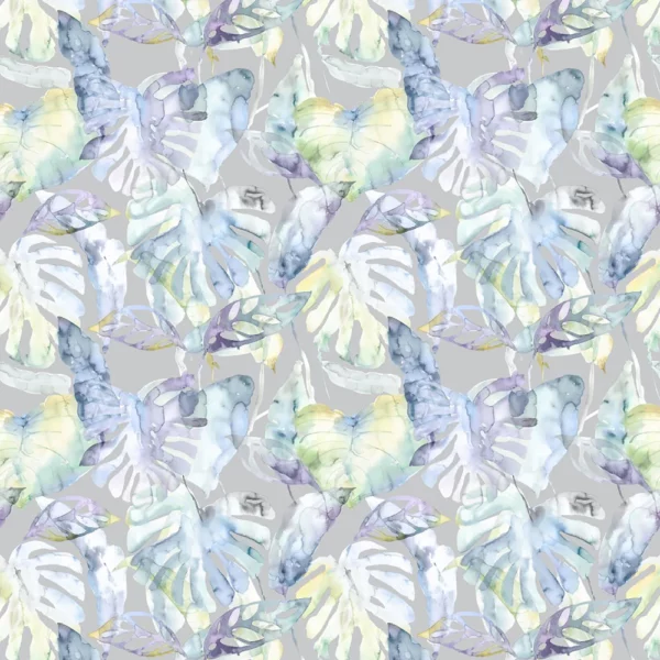 multicolour botanical cotton fabric from Voyage Maison