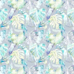 multicolour botanical cotton fabric from Voyage Maison