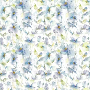 multicolour botanical cotton fabric from Voyage Maison