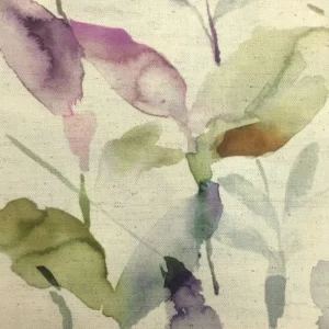multicolour botanical cotton fabric from Voyage Maison