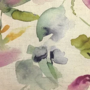 multicolour botanical cotton fabric from Voyage Maison