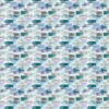 blue geometric cotton fabric from Voyage Maison