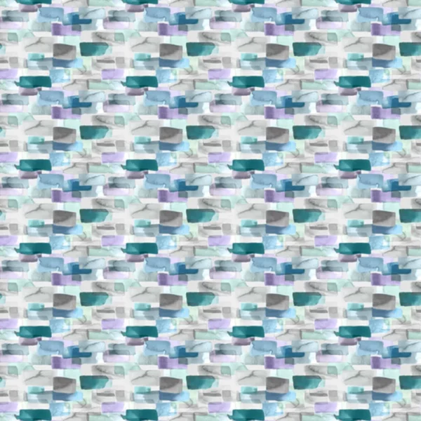 Kampala Fabric - Ocean by blue geometric cotton fabric from Voyage Maison