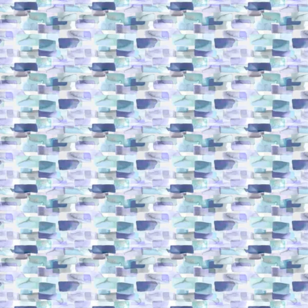 blue geometric cotton fabric from Voyage Maison