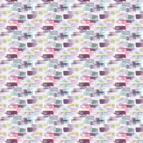multicolour geometric cotton fabric from Voyage Maison
