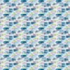 blue geometric cotton fabric from Voyage Maison