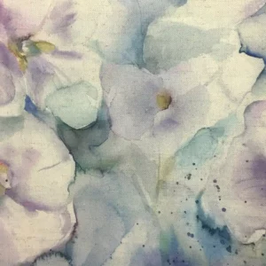 multicolour botanical cotton fabric from Voyage Maison