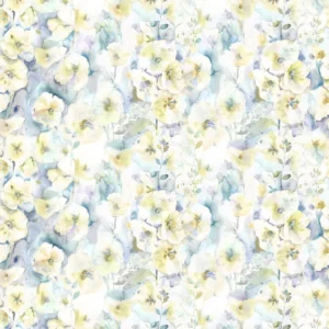 multicolour botanical cotton fabric from Voyage Maison