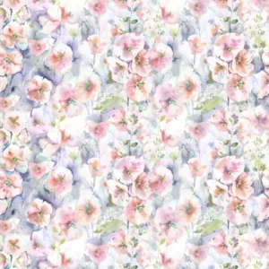 multicolour botanical cotton fabric from Voyage Maison