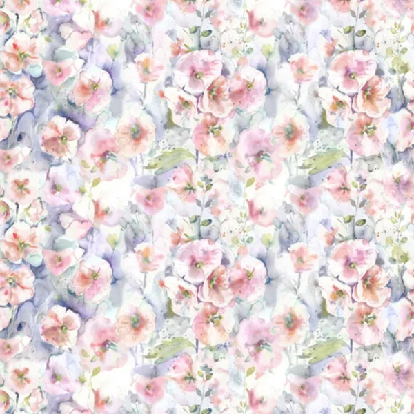 multicolour botanical cotton fabric from Voyage Maison
