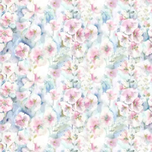 multicolour botanical cotton fabric from Voyage Maison
