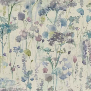 multicolour botanical cotton fabric from Voyage Maison