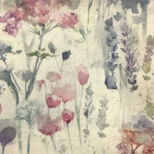 multicolour botanical cotton fabric from Voyage Maison