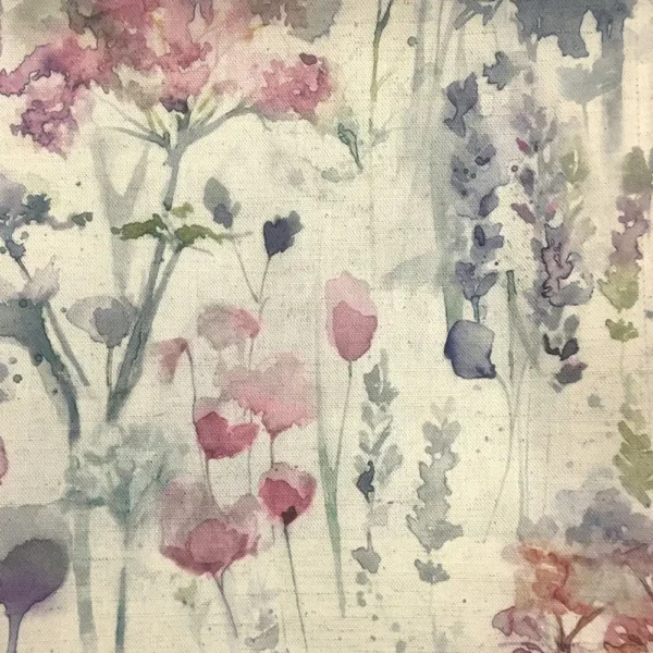 multicolour botanical cotton fabric from Voyage Maison