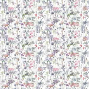multicolour botanical cotton fabric from Voyage Maison