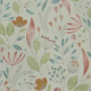 multicolour botanical jacquard fabric from Voyage Maison
