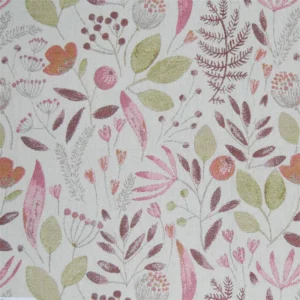 purple botanical jacquard fabric from Voyage Maison