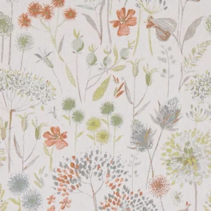 multicolour botanical jacquard fabric from Voyage Maison