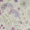 purple botanical jacquard fabric from Voyage Maison