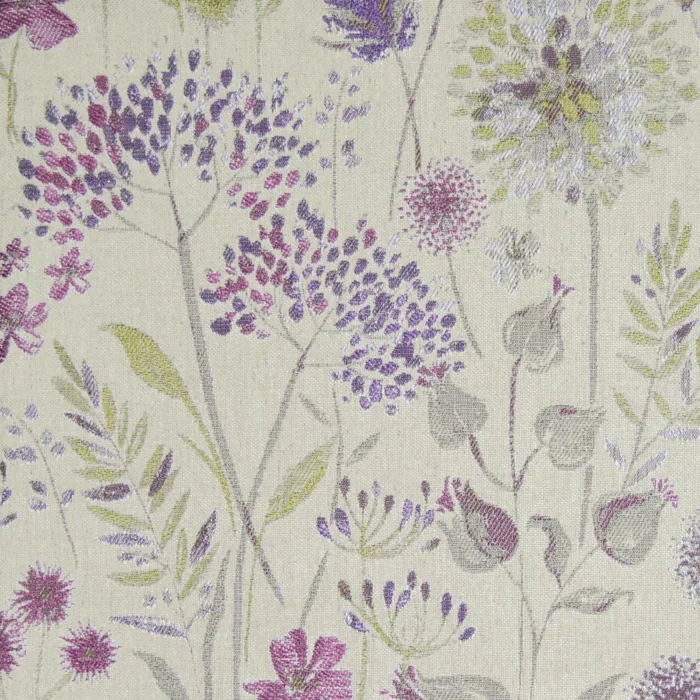 Flora Fabric - Linen / Heather swatch
