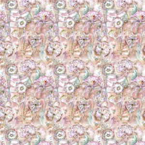 multicolour botanical cotton fabric from Voyage Maison