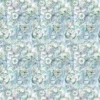 blue botanical cotton fabric from Voyage Maison