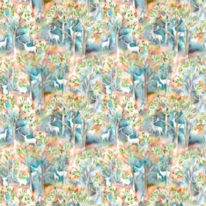 multicolour animal cotton fabric from Voyage Maison
