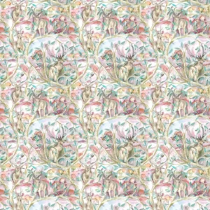 multicolour animal cotton fabric from Voyage Maison