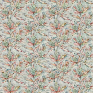 multicolour botanical cotton fabric from Voyage Maison