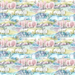 multicolour animal cotton fabric from Voyage Maison
