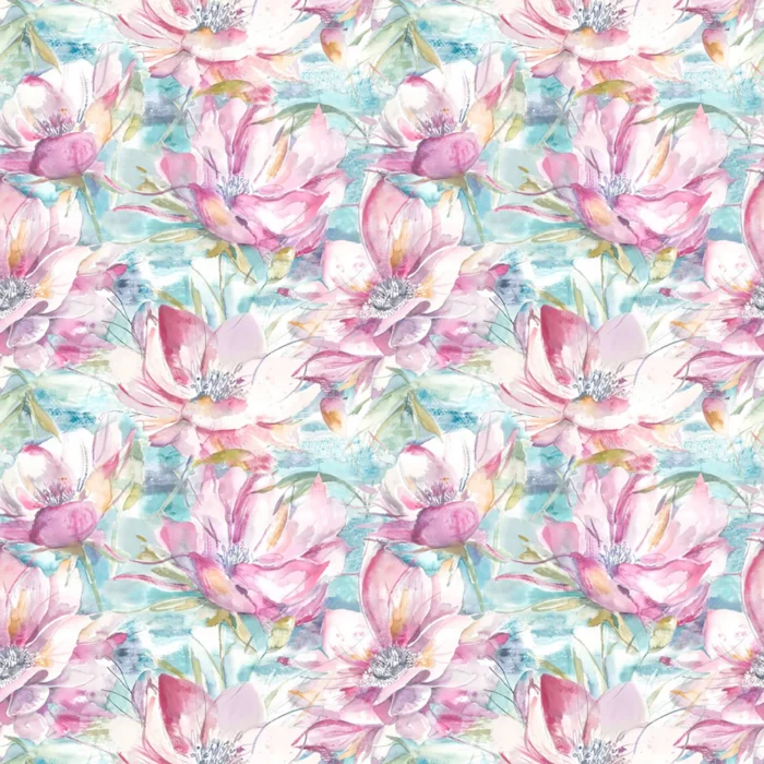 Dusky Blooms Fabric - Sweetpea swatch