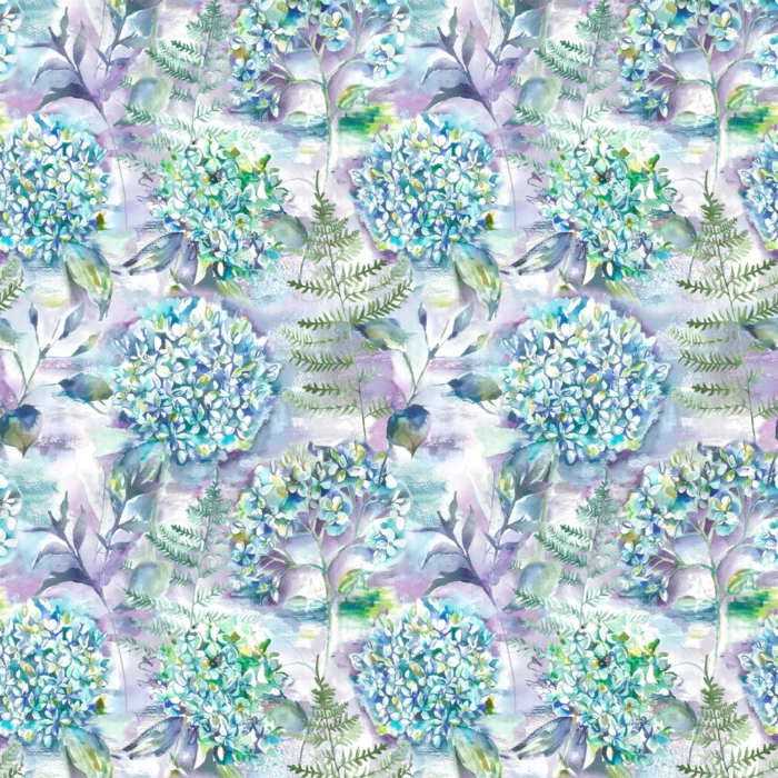 Flourish Fabric - Teal swatch