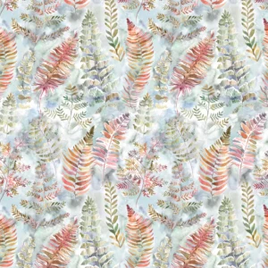 multicolour botanical cotton fabric from Voyage Maison