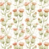 green botanical cotton fabric from Voyage Maison