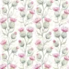 green botanical cotton fabric from Voyage Maison