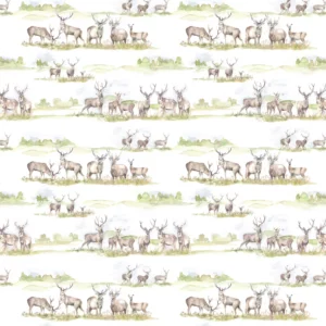 green animal cotton fabric from Voyage Maison