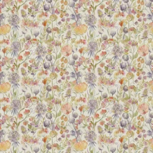 multicolour botanical cotton fabric from Voyage Maison