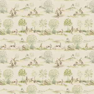 green animal cotton fabric from Voyage Maison
