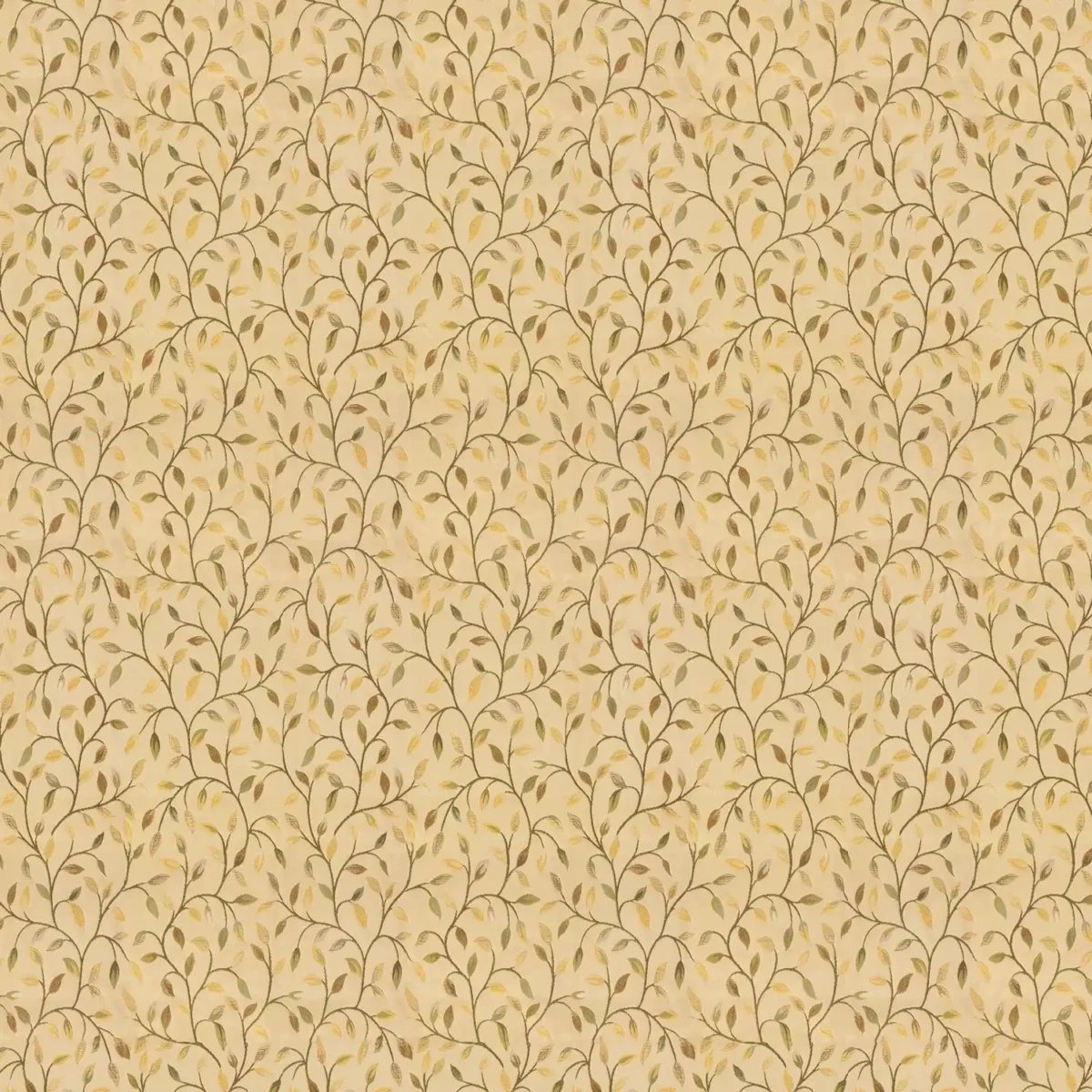 Cervino Fabric - Autumn by green botanical jacquard fabric from Voyage Maison