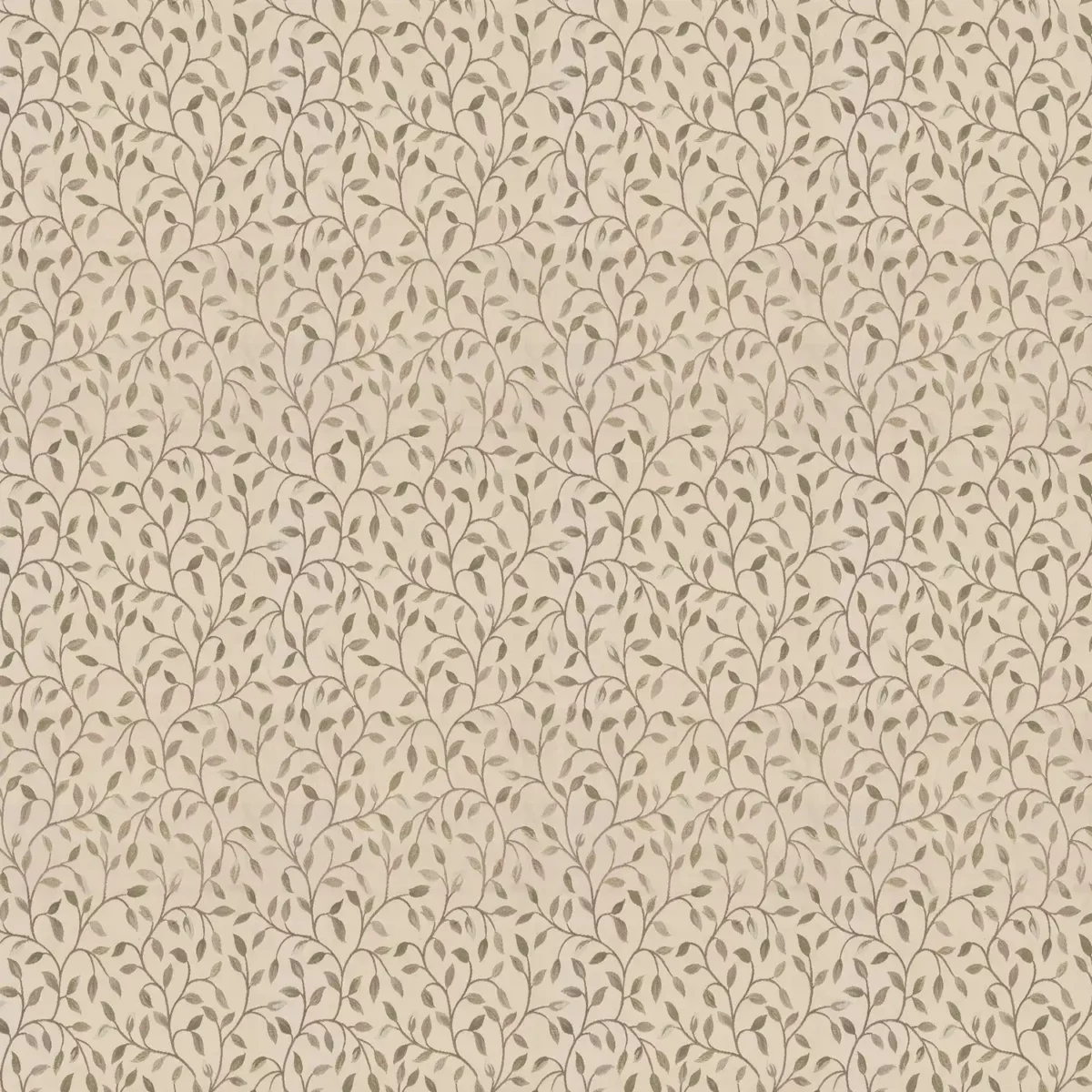 Cervino Fabric - Catkin by green botanical jacquard fabric from Voyage Maison