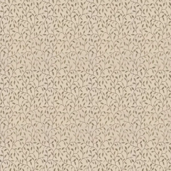 Cervino Fabric - Catkin by green botanical jacquard fabric from Voyage Maison